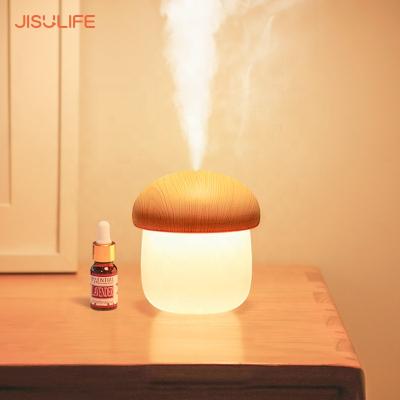 China Cute USB Night Lamp Mushroom Ultrasonic Variable Humidifier LED Night Light JISULIFE 2021 Mini Humidifier JM02 Humidifier With OEM ODM for sale