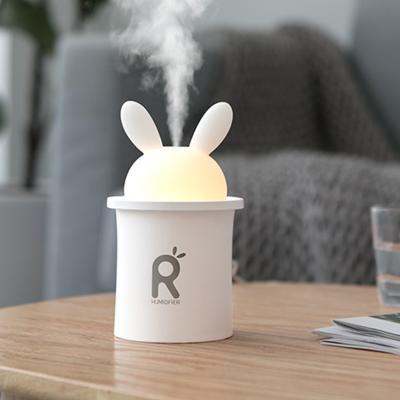 China 2021 New Arrival Portable Cute Rabbit Humidifier Mini Size JISULIFE USB Car Humidifier Lovely Mini Diffuser With Colorful Lights for sale