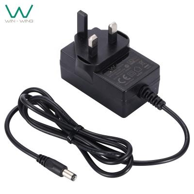 China UK PSU DC to AC Power Adapter ABS and PC Plug 12V 2A 24V 1A 15V 1.6A 24 with BS TUV-GS CE ROHS for sale