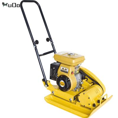 China Construction 5.5 HP Recoil Starter Gasoline Vibrating Plate Compactor For Sale for sale