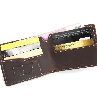 China Money Clip Customize Leather Wallet For Man 100% Genuine With Logo Pocket Organizer Wallet for sale