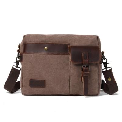 China Leisure Designer Mens Canvas Shoulder Laptop Desk Bags Portable Briefcase For Men for sale