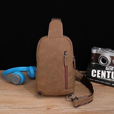 China Dropshipping Daily Use or Work Men Leather Cross - Body Messenger Bag Shoulder Pouch Sling Trunk Bag Travel Riding for sale