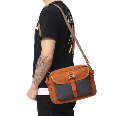 China Fashion Custom Goods Unisex Canvas Camera Shoulder Cross - Body Bags For Male for sale