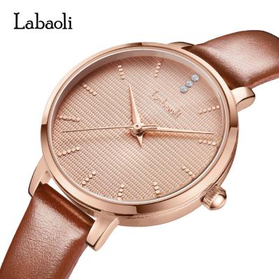 China Free Shipping LABAOLI Shenzhen Day/Date Ladies Women Wrist Watch Leather Strap Band Watch, Women Watch Set With Box for sale