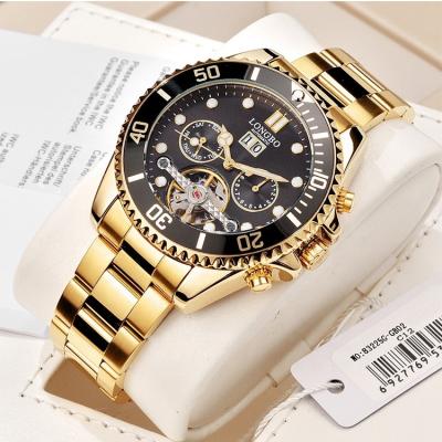 China LONGBO Water Resistant Branded Watches For Boys , Bling Luxury Watches , Mens Watches Prices Watch Display Stand For Retail Store for sale