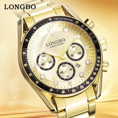 China LONGBO Day/Date Mens Watches Water Proof Sports Luxury Men Watches Best High Quality Luxury Watch For Men 2023 Free Shipping for sale