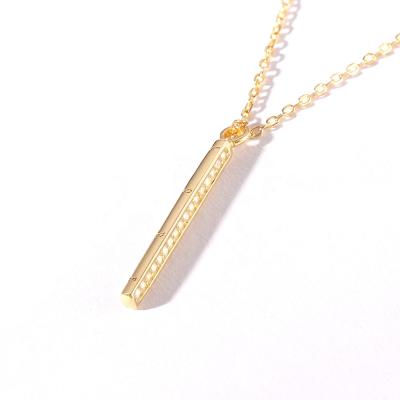 China CLASSIC AD. 2020 Fashion Jewelry S925 Silver Necklaces 18k Gold Plated Pendant Necklaces For Women Wholesale for sale