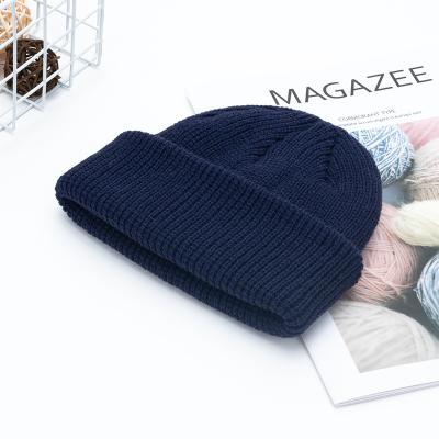 China COMMON winter warm hats wholesale 100% acrylic unisex couple knitted beanie hat custom logo winter outdoor hats students adults for sale