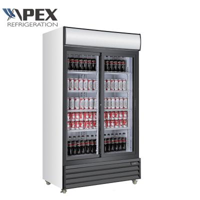 China Single-temperature New Products 220-240V 50Hz KONOR Compressor Refrigerator Display Fridge 2 Door Beverage Cooler for sale