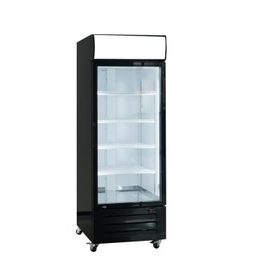 China Single-temperature Grade 2 Commercial Vertical Fog Heavy Duty Glass Door Merchandiser Display Freezer for sale