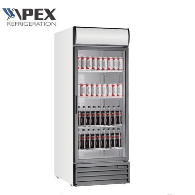 China Good Single-temperature R134a Refrigerant Price Beverage Showcase Embraco Compressor Display Fridge for sale