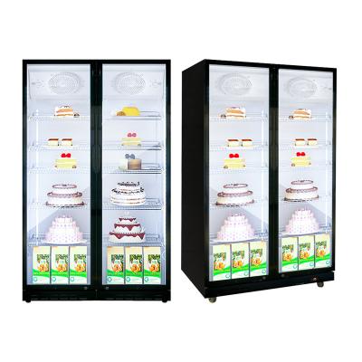 China Hot Brand Customization Single-temperature Beverage Mall Display Refrigeration Equipment Commercial Cold Cake Showcase for sale