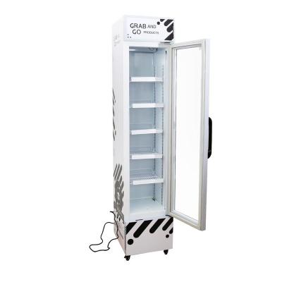 China Single-Temperature Single Door Display Slim Refrigerator for Pepsi for sale