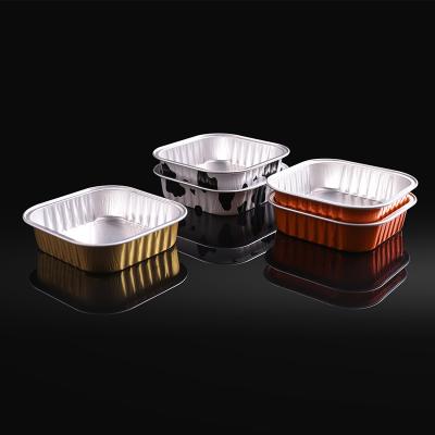 China Recycle Cheap custom food aluminum foil container and lids printing manufacturer for sale