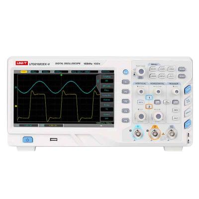 China UNIT UTD2102CEX-II 8 Inch TFT LCD Digital Memory Oscilloscope 100MHz Bandwidth 2 Channels 800X480 WVGA Phosphor UTD2102CEX-II for sale