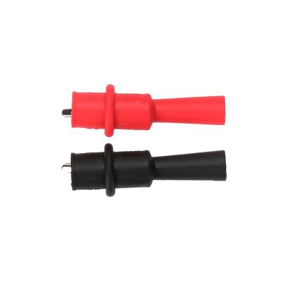 China Plastic Multimeter Clamp 1 Pair Alligator UNIT Alligator Crocodile Test Clip Electrical Tester Probe Through M4 Hole Threaded Hole With Protector for sale