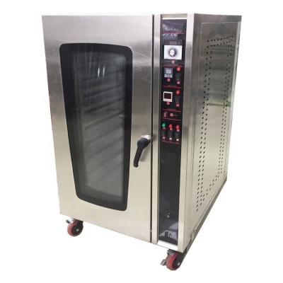 China Electric Gas Oven Bread Making Machine Commercial Catering 8 Tray Convection Rotary Oven Gas Oven Baking Bakery Toast for sale