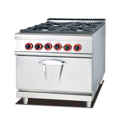 China High Efficiency Freestanding Induction Gas Stove With 4 Burner Combined By Gas Baking Oven for sale