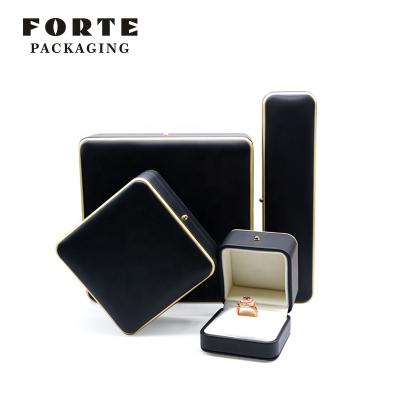 China Customizable PU Leather Jewelry Box Lady FORTE Jewelry Boxes Jewelry Set Box Customizable Packaging for sale