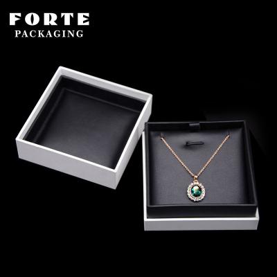 China Luxury newest FORTE ring box bracelet custom logo special paper jewelry box making for sale