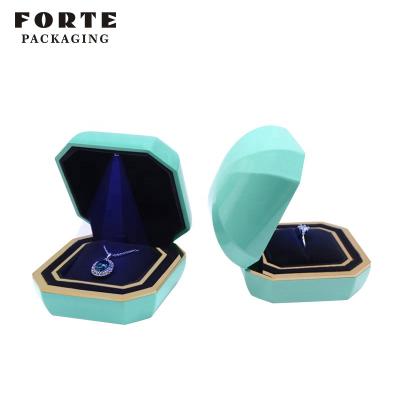 China FORTE 'Jewelry' Eco-Friendly Box Packaging Pendant Box 'Jewerly' Led Lightweight Ring Box for sale