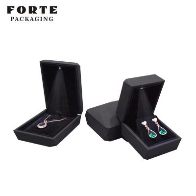 China FORTE Custom Jewelry Box Eco-Friendly Packaging Necklace 'Jewerly' Rectangle Jewelry Box for sale