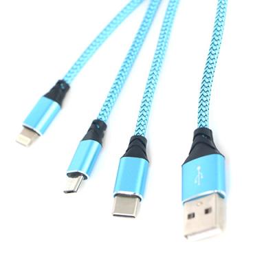 China Wholesale Camera 3 In 1 Micro USB Type C Charging Cable For Phone Accessory for sale