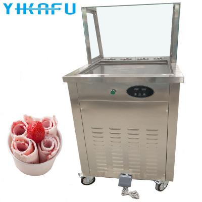 China Hot Selling Commercial Flat Ice Cream Design New Yogurt / Ice Cream Pan Fried Machine for sale