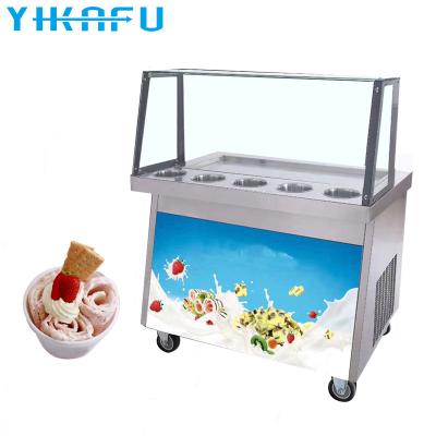 China 35 Pan Single Pan Ice Cream Machine Commercial Supply Ins Thai Fried Ice Cream Home for sale