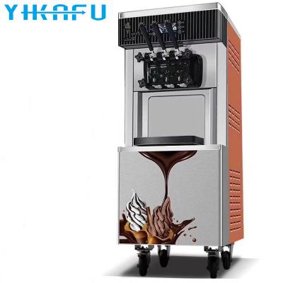 China New Design Pretty Rainbow Yogurt Soft Ice Cream Machine Outdoor for sale