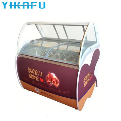 China Single-temperature hot sale products gelato ice cream display showcase for sale for sale