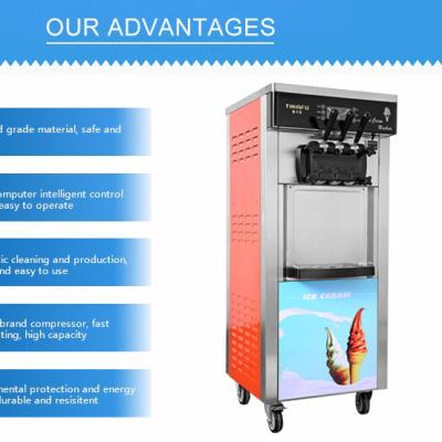 Cina China factory outdoor soft ice cream machine with cheaper price in vendita