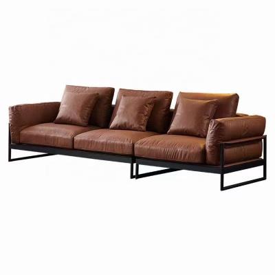 China Cheap Custom Modern Hot Selling Living Room Sofas Modern Faux Leather Sofa for sale