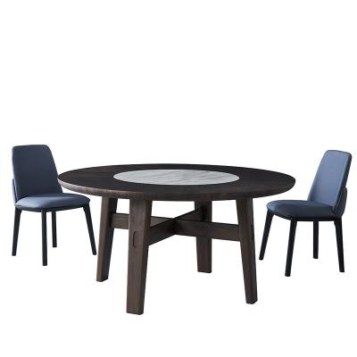 China With Simple Italian Style Wholesale Lazy Susan (Revolving Center) Luxury Dining Table Set Round Dining Table With Revolving Center for sale