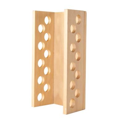 China Viable storage for 18mm test tube rack wood for sale