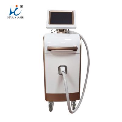 China Vetical Laser Hair Equipment , Golden Micro Channel Laser Removal Machine for sale