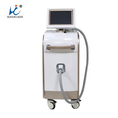 China Soprano Salon Super Hair Removal Machine , 1500W E Light Ipl Machine White / Brown for sale