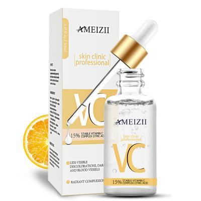 China Skin Revitalizer AMEIZII Vitamin C Serum Solution Serum Moisturizing Hyaluronic Acid Facial Vitamin C Anti Aging Whitening Serum for sale