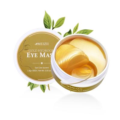 China AMEIZII 24k Anti-Wrinkle Hydrogel Eye Mask Gold Collagen Eyemask Anti Wrinkle Dark Circles Dry Sleep Para Ojos Eye Patch Eyepads for sale