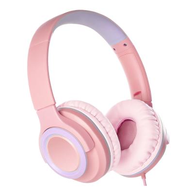 China Wholesale OEM Kids Wireless Headphones Earbuds Cute Pink Kids Headphones Headsets For Kids Girls for sale