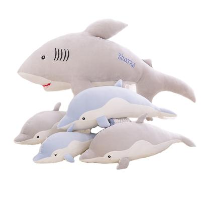 China Soft Plush Stuffed Animal Dolphin Sea Animal Dolphin Plush Toys Shark Plush Custom for sale