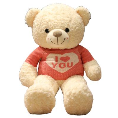 China Wholesale custom plush soft toy teddy bear giant plushie teddy bear with sweater for sale