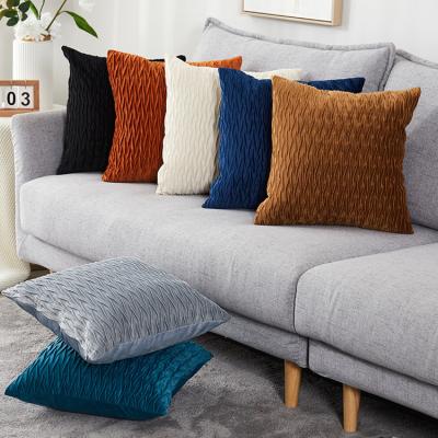 China Wholesale Decorative Pillow Cover Velvet Fashion Plush Tile Home Decoration Pillow for sale