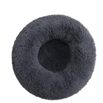 China Wholesale Breathable Washable Pet Beds Donut Luxury Round Dog Cat Comfy Pet Bed for sale