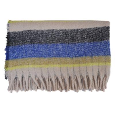 China Warmly Eco - Friendly Polyester Brushed Simple Use Woven Throw Blankets for sale