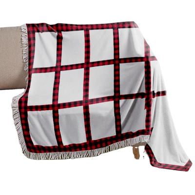 China Wholesale Sustainable Anti-Static Plaid Flannel Fleece Sherpa Throw Home 100% Polyester Fleece Blanket for sale