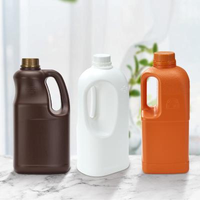 China Food Raw Material Jug With Handle HDPE Jam Juice Bottle Food Grade Bucket Concentrated Plastic Packaging Wholesale for sale