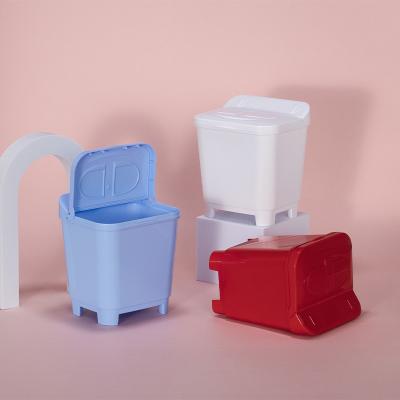 China Factory supply 400ml direct plastic tank washing machine shape storage box recyclable with lid suitable for laundry beads for sale