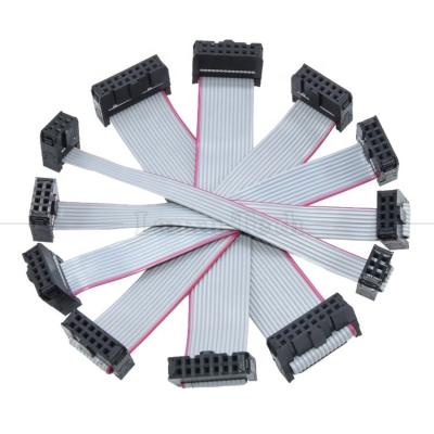 China 6 8 10 12 14 16 18 20 24 26 30 32 34 40 50 60 64 PIN 1.27mm Pitch IDC 2.54mm 2.0mm Connector Grey Flat Ribbon Wire Cable for sale